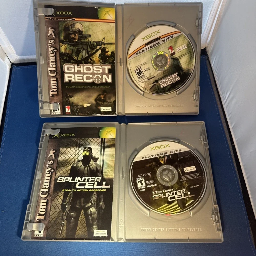 Tom Clancy's Video Game Bundle Original Xbox - Splinter Cell & Ghost Recon CIB